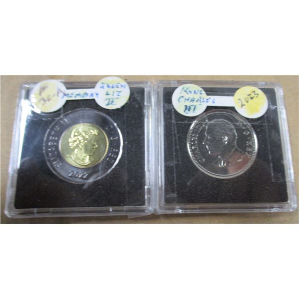 2022 MEMORY OF QUEEN ELIZABETH II & 2023 KING CHARLES III COIN SET