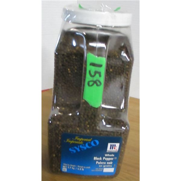 FREIGHT DAMAGE (AS IS):  WHOLE BLACK PEPPER (6 LBS)