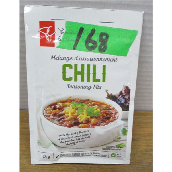 SHELP PULLS (AS IS)  CHILI SEASONING MIX (3 X 24G PACKAGES) - BUNDLE