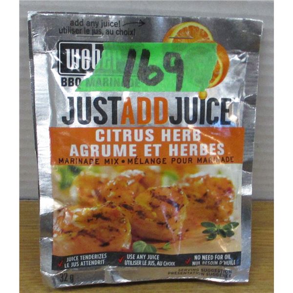 SHELF PULLS (AS IS):  BBQ MARINADE SEASONG (3 X 32G PACKAGES) - BUNDLE