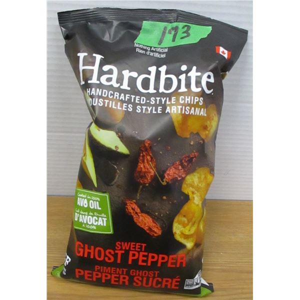 SHELF PULLS (AS IS):  HARD BITE SWEET GHOST PEPPER CHIPS (128G) - BAG