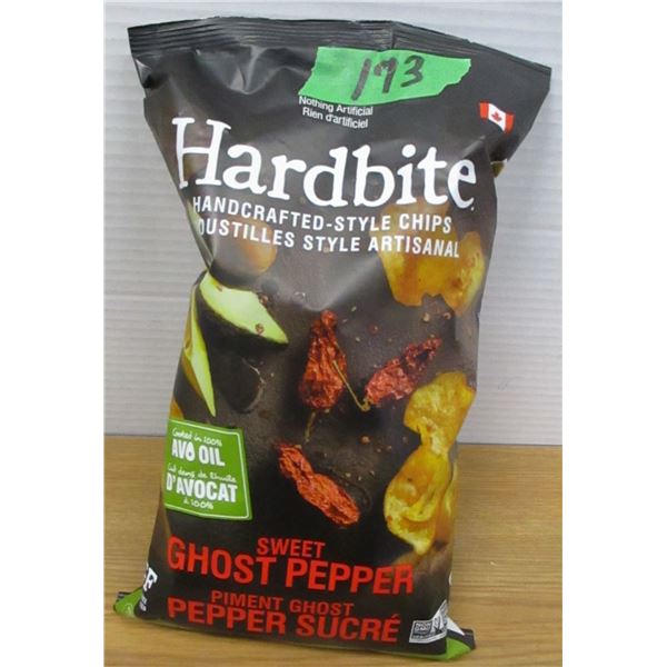 SHELF PULLS (AS IS):  HARD BITE SWEET GHOST PEPPER CHIPS (128G) - BAG