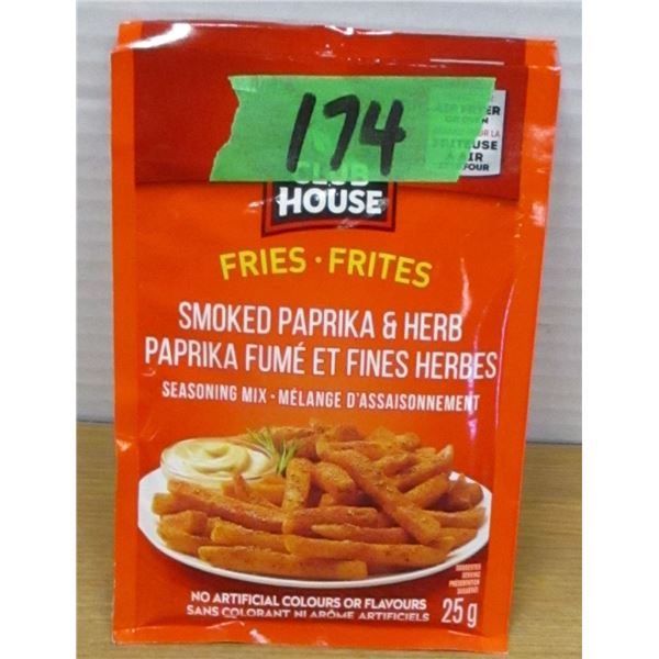 SHELF PULLS (AS IS):  SMOKED PAPRIKA & HERB FRY SEASONING - PACKAGE