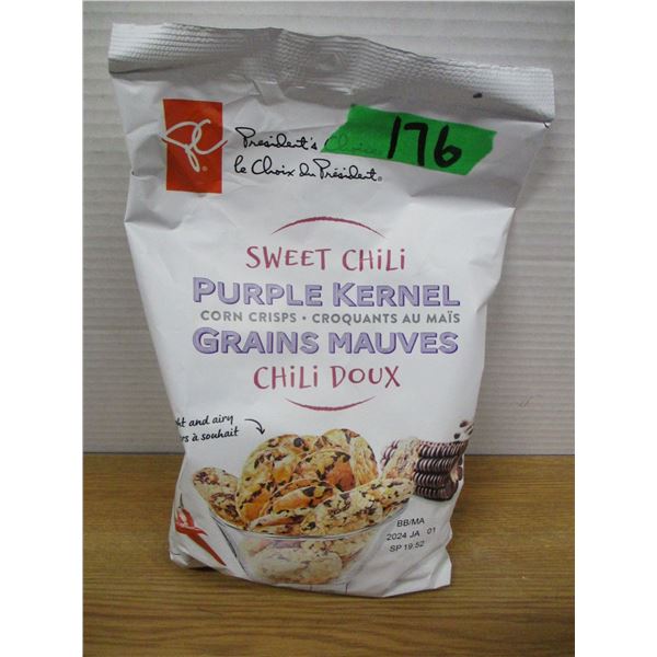 SHELF PULLS (AS IS):  PURPLE KERNAL CORN CHIPS (110G) - BAG