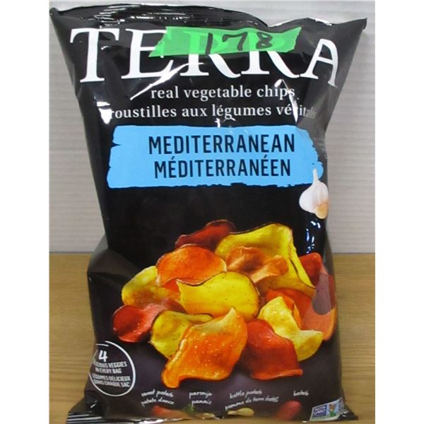SHELF PULLS (AS IS):  TERRA MEDITERRANEAN CHIPS (141G) - BAG