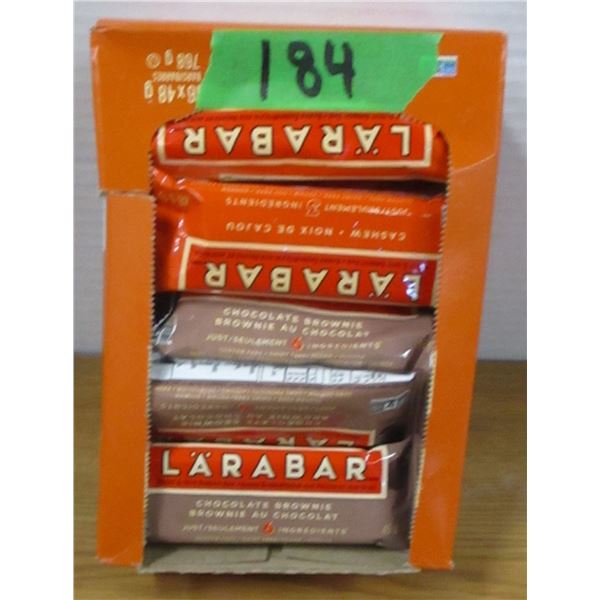 SHELF PULLS (AS IS):  BOX C/W LARABAR CHOCOLATE BROWNIES (16)