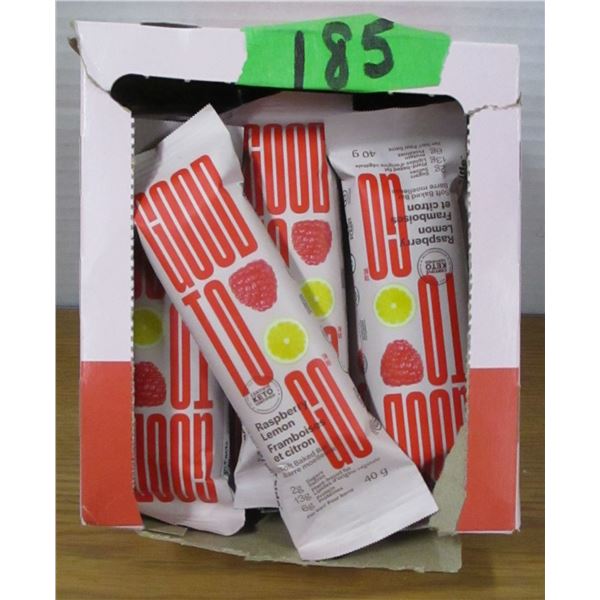 SHELF PULLS (AS IS):  GOOD TO GO BARS (12) - BOX