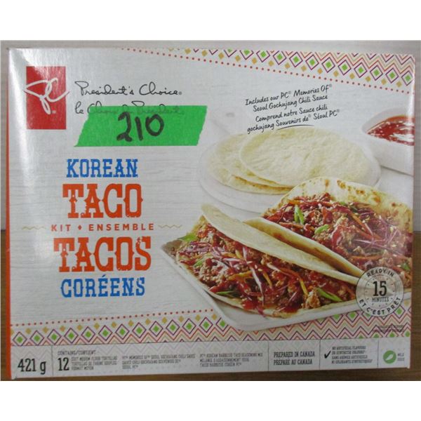 SHELF PULLS (AS IS):  KOREAN TACO KIT