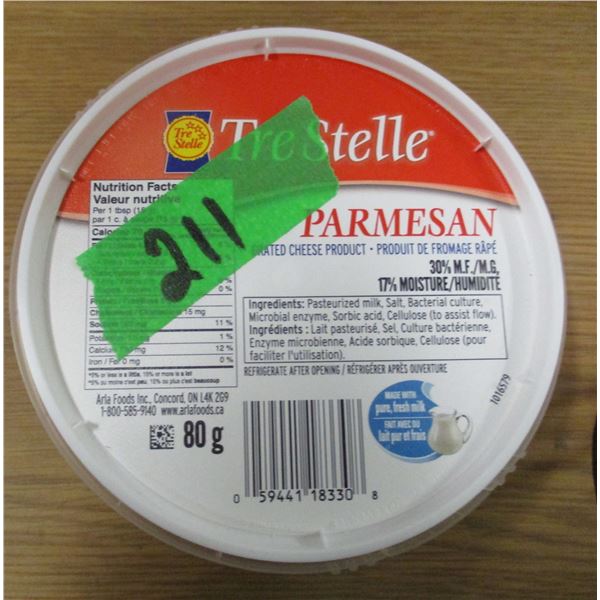 SHELF PULLS (AS IS):  PARMESAN CHEESE (80G)