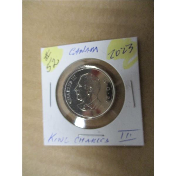 2023 PROOF KING CHARLES III COLORED HALF DOLLAR
