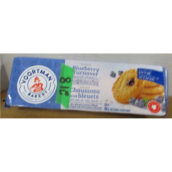 SHELF PULLS (AS IS):  VORTMAN BLUEBERRY TURNOVERS