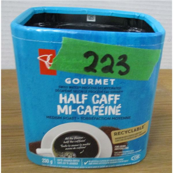 SHELF PULLS (AS IS):  HALF CALF MEDIUM ROAST COFFEE