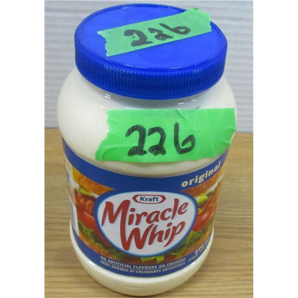 SHELF PULLS (AS IS):  MIRACLE WHIP (890ML) - JAR