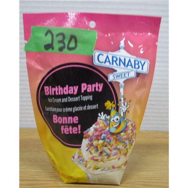 SHELF PULLS (AS IS):  BIRTHDAY PARTY TOPPING (100G) - BAG