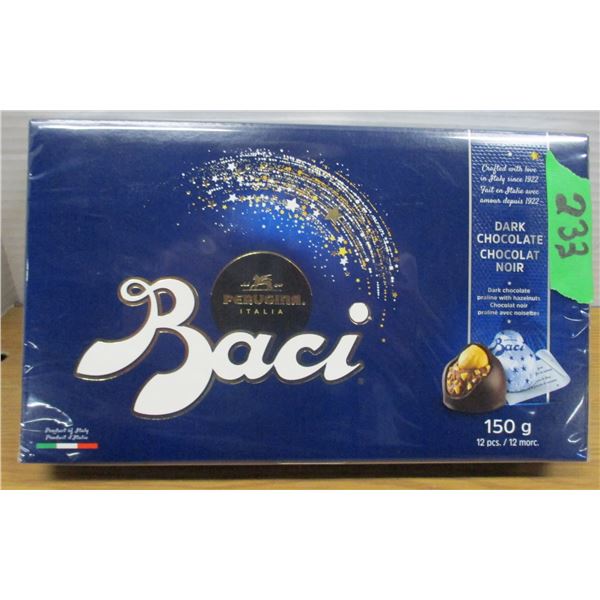 SHELF PULLS (AS IS):  BACI DARK CHOCOLATE (150G)