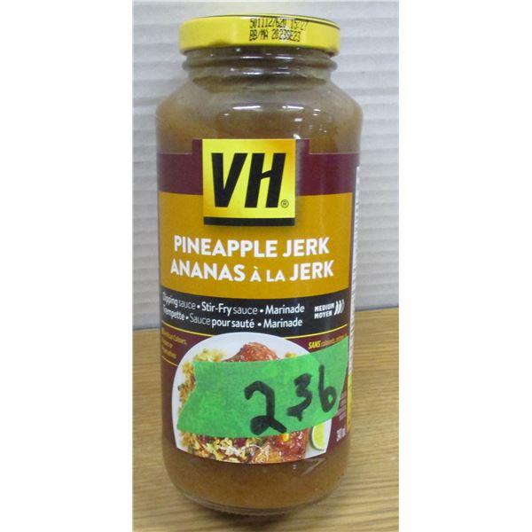 SHELF PULLS (AS IS):  PINEAPPLE JERK SAUCE (341 ML) - BOTTLE