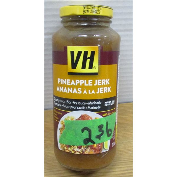 SHELF PULLS (AS IS):  PINEAPPLE JERK SAUCE (341 ML) - BOTTLE