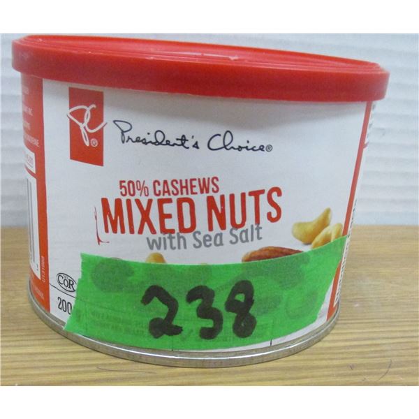 SHELF PULLS (AS IS):  MIXED NUTS (50% CASHEWS) - CAN