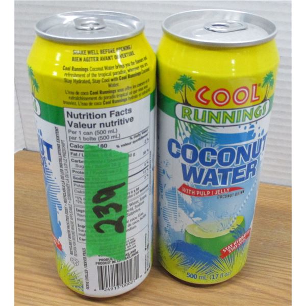 SHELF PULLS (AS IS):  COCONUT WATER (2 X 500 ML CANS)
