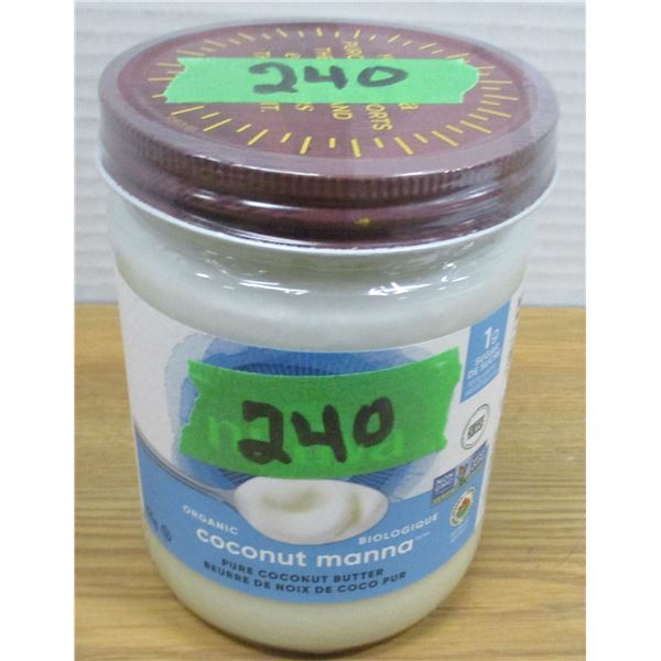 SHELF PULLS (AS IS);  COCONUT MANNA (425G) - JAR