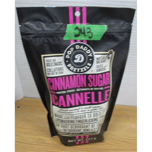 SHELF PULLS (AS IS):  CINNAMON SUGAR PRETZEL (212G) - BAG