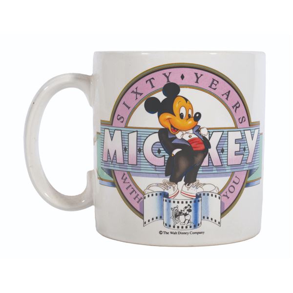 A Mickey's 60th Birthday Coffee Mug.