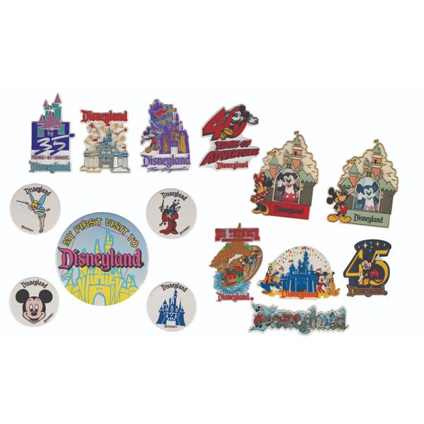 A Collection of Disneyland Refrigerator Magnets.