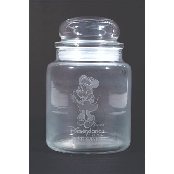 A Disneyland Cast Member Health Services Candy Jar.