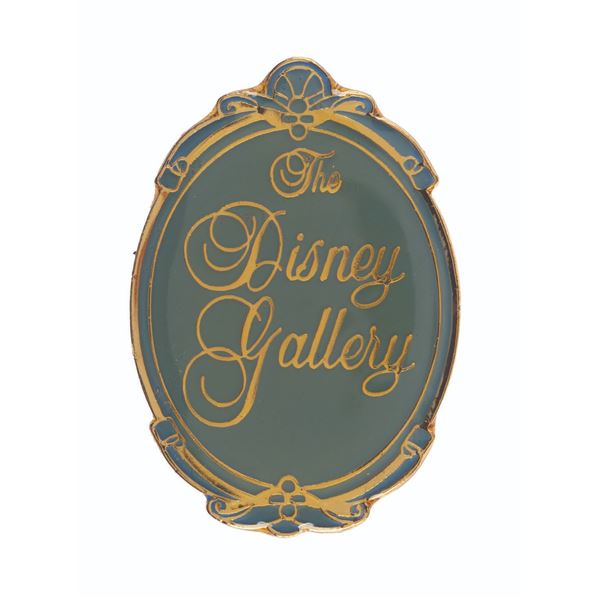 A Disney Gallery Logo Pin.