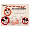 Image 1 : A Collection of Mickey Mouse Club Membership Items.