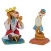 Image 1 : A Pair of Prince John and Sir Hiss Figurines.