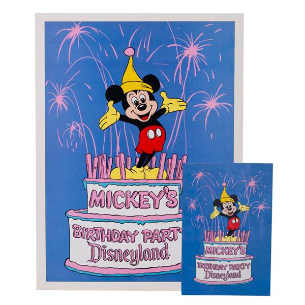 A Mickey's 50th Birthday Gate Flyer and Poster.