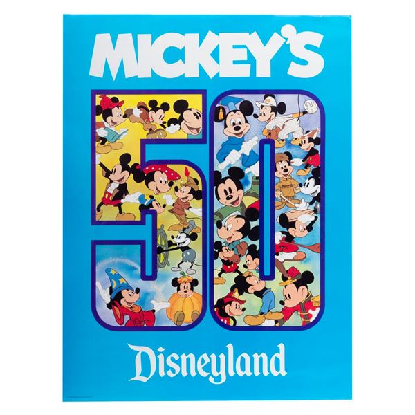 A Mickey's 50th Birthday Poster.