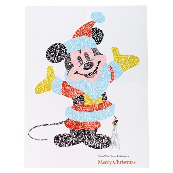 A Mickey's 50th Birthday Company Christmas Card.