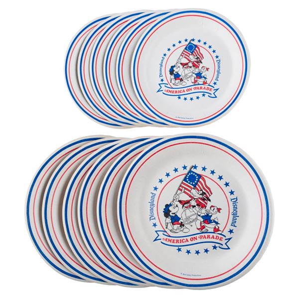 A Collection of America on Parade Paper Plates.