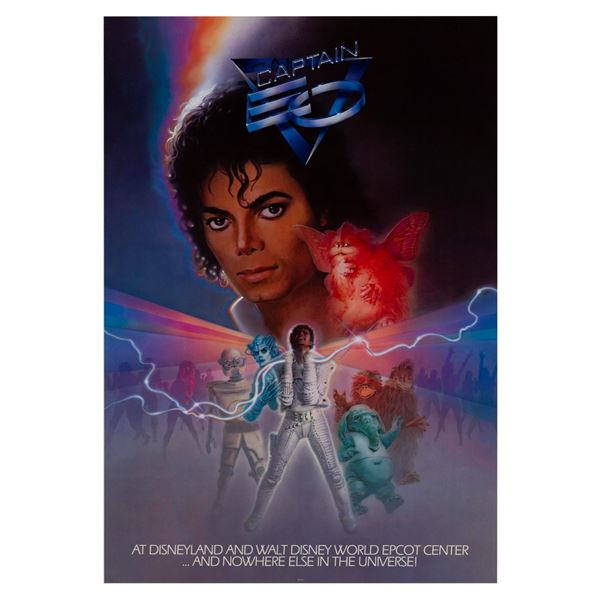 A Captain EO Souvenir Attraction Poster.