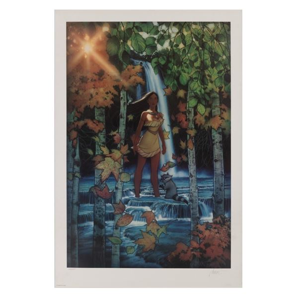 A Pocahontas Drew Struzan Signed Limited Edition Litho.