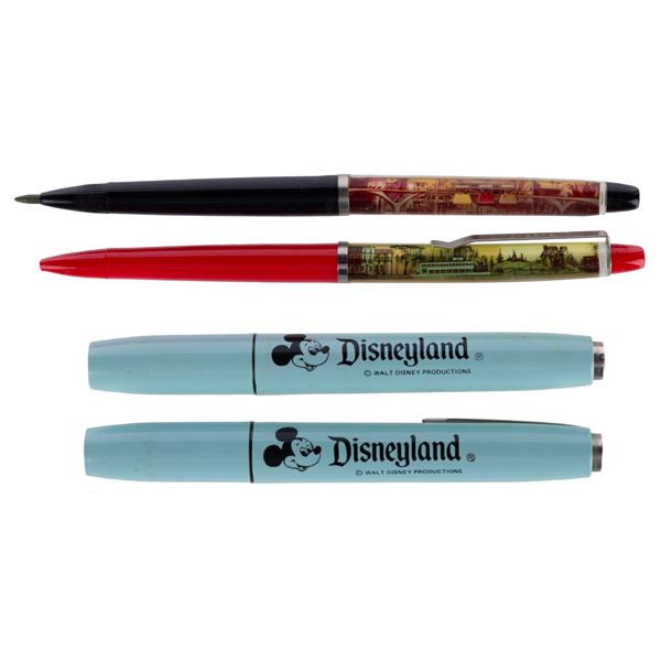 A Collection of Four Disneyland Pens.