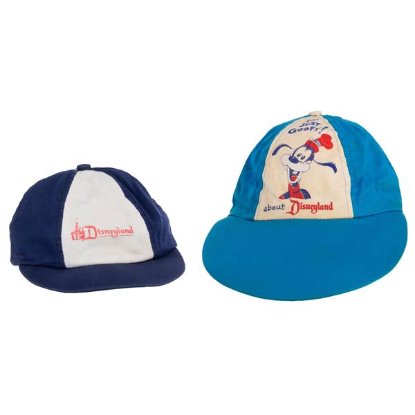 A Pair of Vintage Disneyland Souvenir Child's Hats.