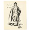 Image 1 : A Hal Foster Signed "Prince Valiant" Fan Card.