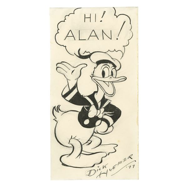 Original Donald Duck Drawing by Dick Huemer.