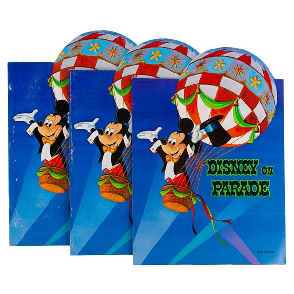 A Trio of Disney On Parade Programs.