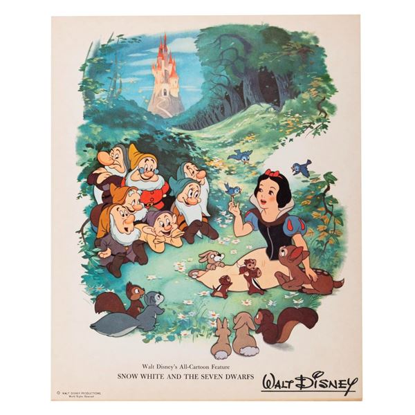 A Snow White and the Seven Dwarfs Fan Card.