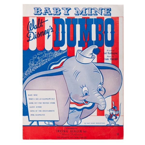  Dumbo  Baby Mine Sheet Music.