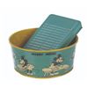 Image 1 : A Mickey Mouse Tin Litho Wash Bucket And Washboard.