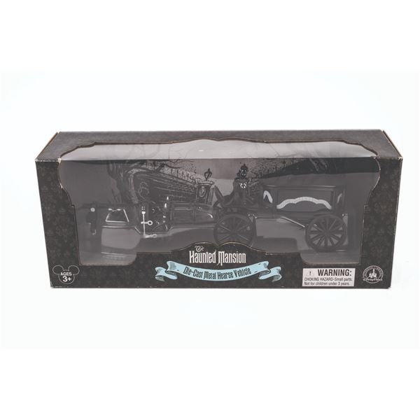 A Disney Parks Haunted Mansion Black Hearse Toy.