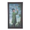 Image 1 : A Haunted Mansion Dueling Ghost (Green) Framed Print.