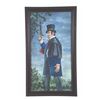 Image 1 : A Haunted Mansion Dueling Ghost (Black) Framed Print.