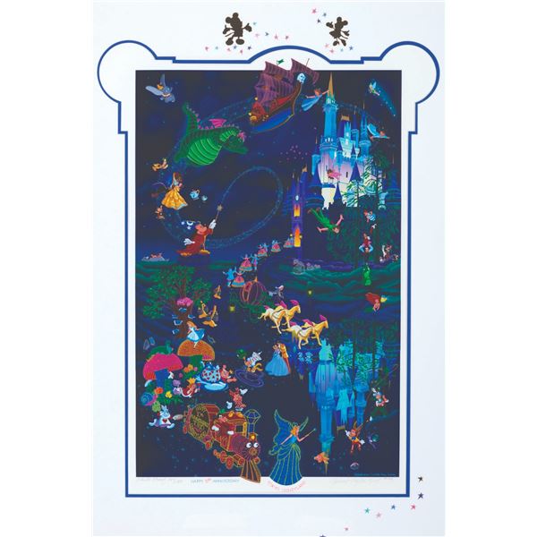 A Tokyo Disneyland 10th Anniversary Serigraph.