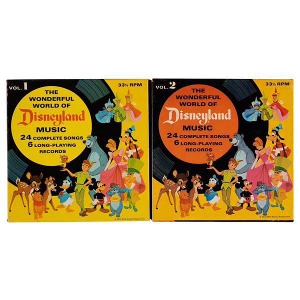 The  Wonderful World of Disneyland Music Vol. 1 and 2.